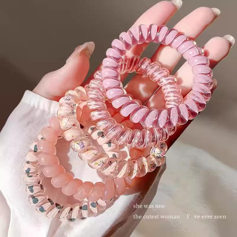 Modische bunte Haargummis - Hochelastische und strapazierfähige Bänder für Damen-Pferdeschwänze