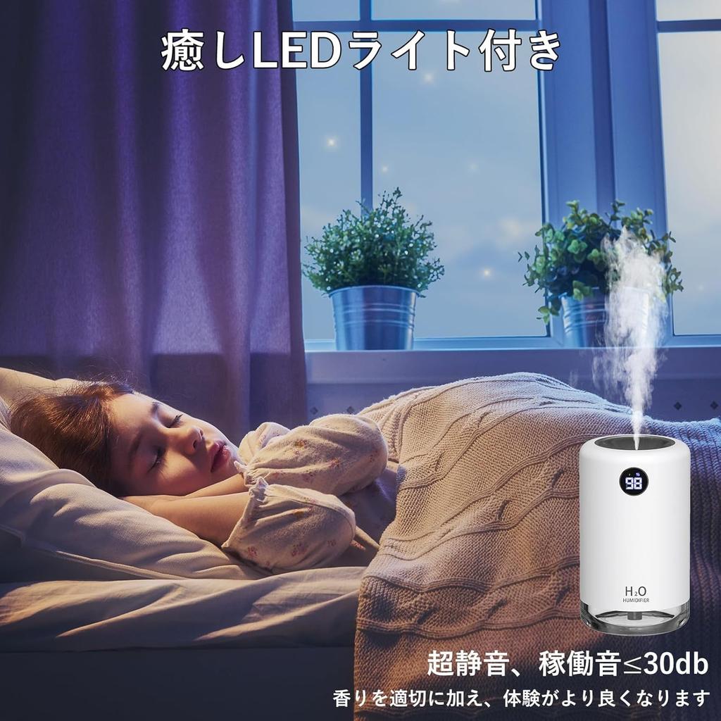 Compact Desktop Humidifier for Winter Digital Battery Level This Desktop Humidifier Is and Features a 2000mAh Perfect for Combating Dry Hay and Car