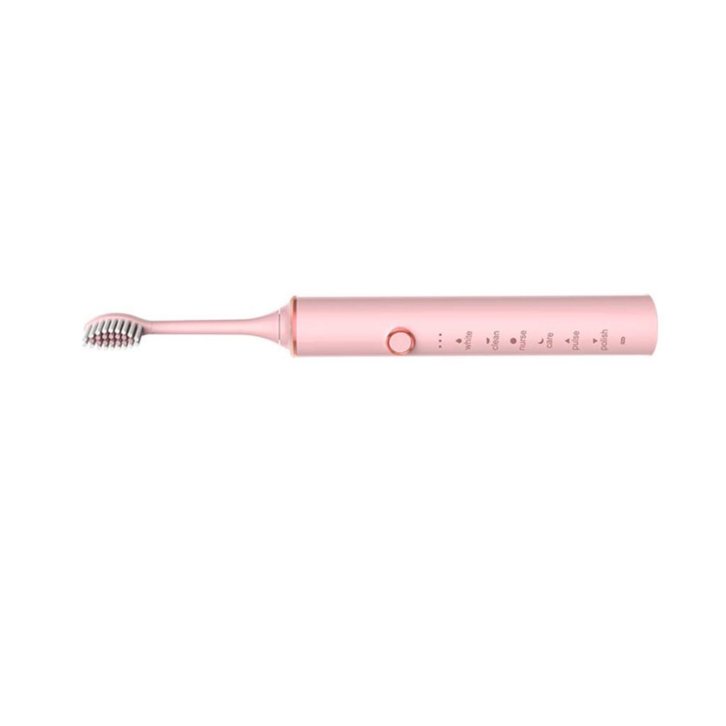 Brosse à Dents Électrique Soies Douces Recharge USB Brosse à Dents Électrique Sonique Très Efficace pour Femmes
