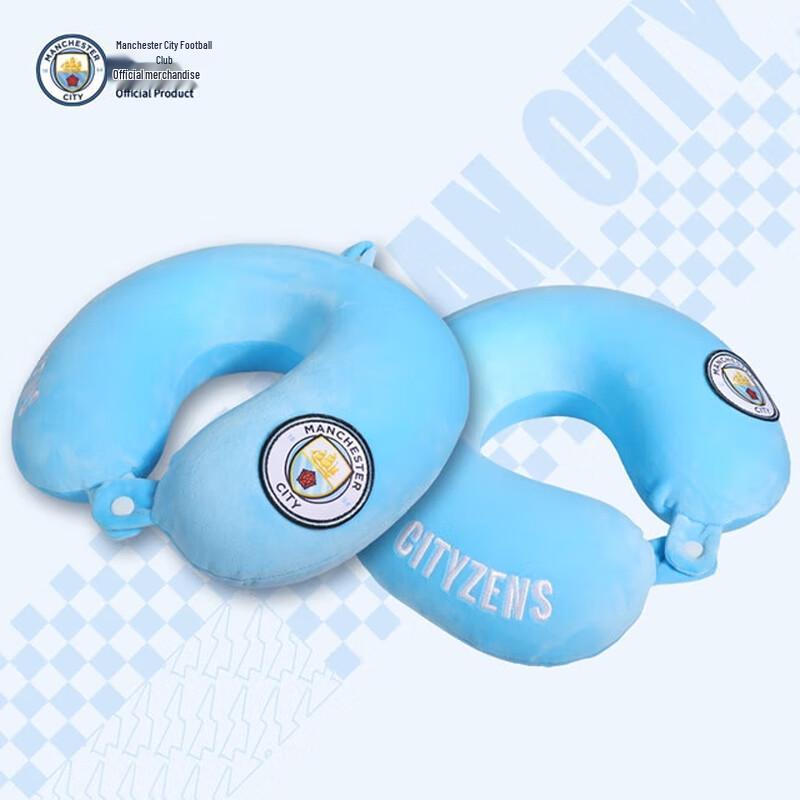 Manchester City Official Classic Badge Neck Pillow