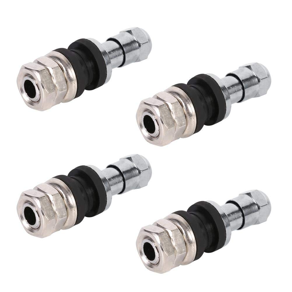 Qiilu [4 pieces] Clamp-in Valve Inside Valve for Aluminum Wheels