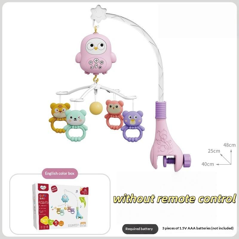 1 Set Light Sleep Toy Hanging Music Bed Bell Rotating Newborn Remote Control Crib Toys Multifunctional Baby Soothing Props