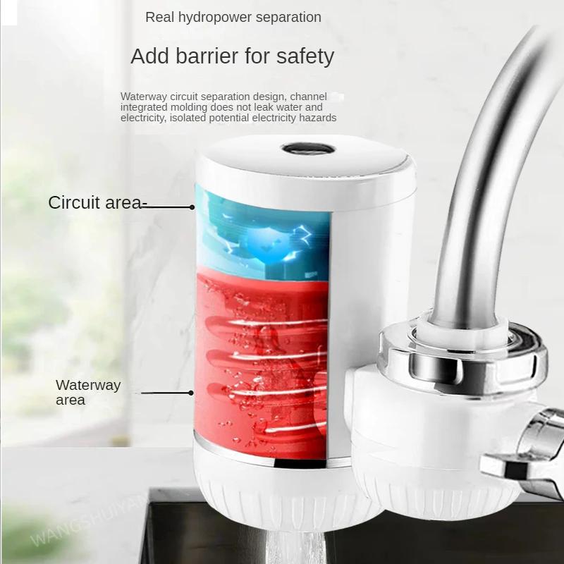 Electric Water Heater Tap Instant Hot Water Faucet Heater Cold Heating Faucet Tankless Instantaneous Water Heater Water Heater W