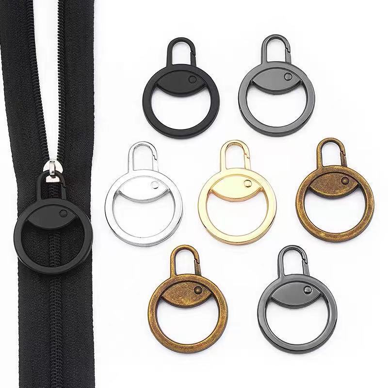 5/1 pz Tiracerniera staccabile universale Kit di riparazione per cerniere in metallo di ricambio per valigie, borse, vestiti e cursori per cerniere