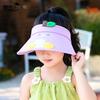 1122 Summer Children's Hat Cute Cartoon Sunshade Empty Top Hat for Boys and Girls Outdoor Big Brim Sun Hat