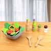 Kids' Wooden Kitchen Pretend Play Set with Oven, Toaster & Waffle Toys