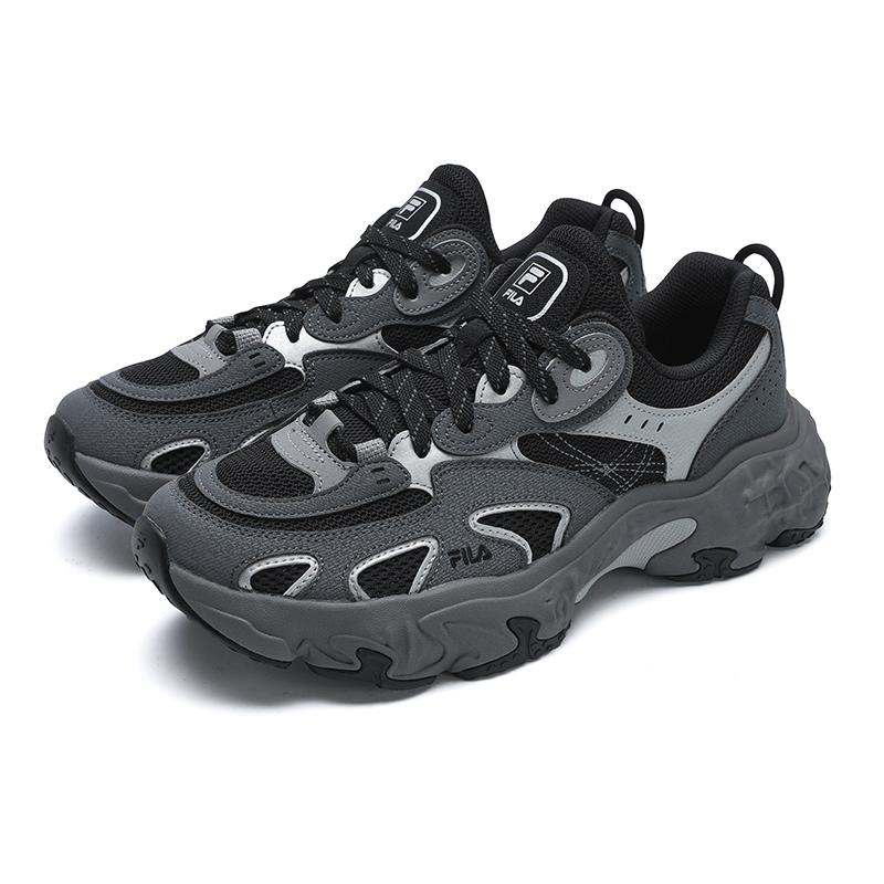 New FILA TORNADO Hurricane Shoes Breathable And Wear resistant Low top Casual Shoes Men's Gray Black F12M532154FCA