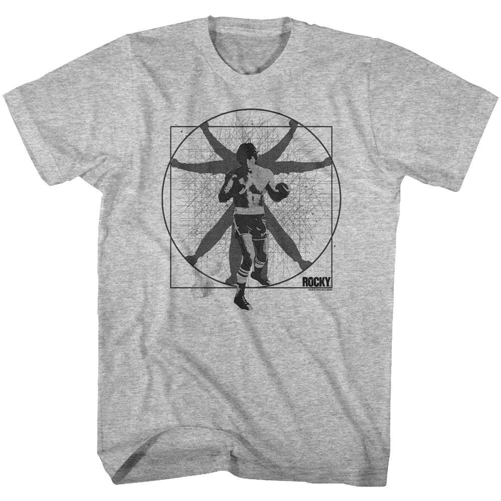 Rocky - Vitruvian Rocky - Short Sleeve - Heather - - Children s T-shirt 100