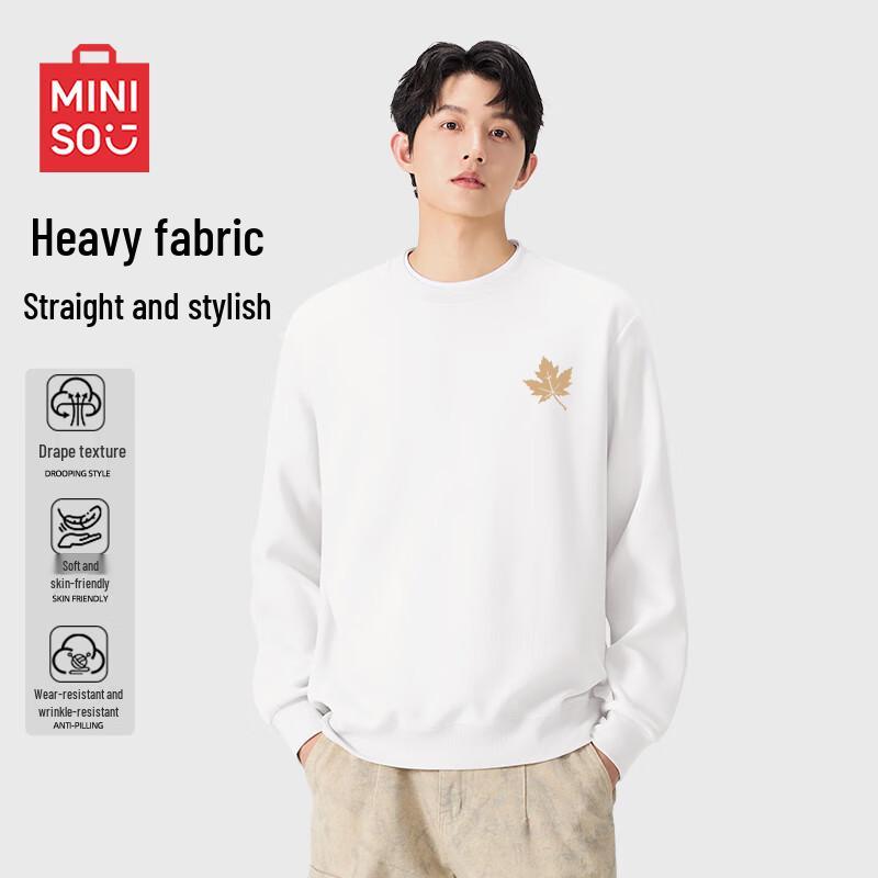 MINISO Unisex American Heavyweight Crewneck Sweatshirt