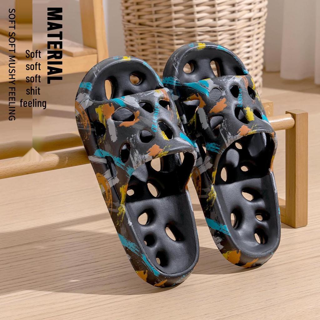 Men's and Women's Non-Slip Draining EVA Bathroom Slippers