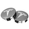 Bilklistremerke 2025 Ny Tesla 4 stk/sett 56 mm Tesla Model 3 Model Y Originale Deksel Navkapsler Senterkopper for Tesla Model Y X S