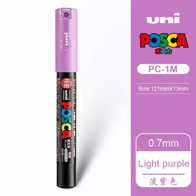 Uni POSCA Marker Farbstift, 39 Farben PC-5M/44 PC-3M/36 PC-1M, Acryl Steinmalerei Zeichnen Graffitti Marker Kunstbedarf