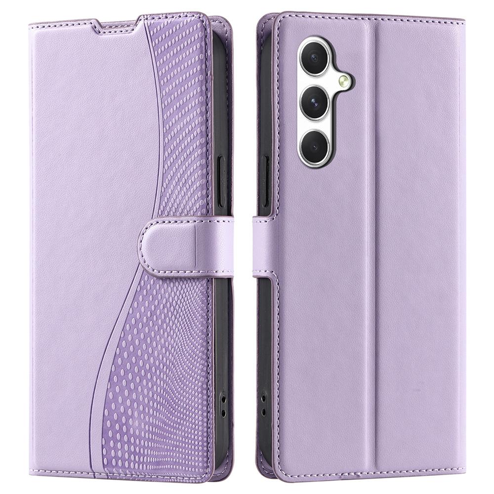 For Samsung Galaxy A54 5G Case Dots Imprinted PU Leather Flip Phone Cover with Card Slot,Strap