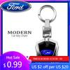 Neuer 2026 Autoaufkleber Hochwertiger Metall Autoschlüsselanhänger Autoschlüsselring Dekoration Auto Zubehör für Ford Focus 2 3 Mondeo Mk3 F150