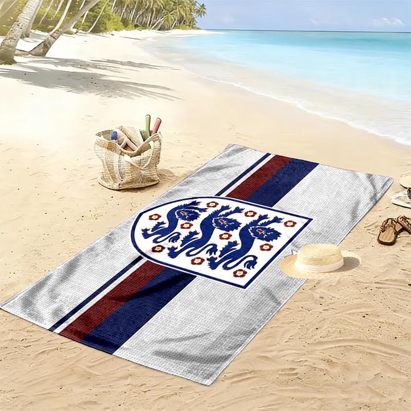 England National Men's Football Team2 Print Beach Towel, Large Soft Quick Dry Towel for Beach Camping Swimming