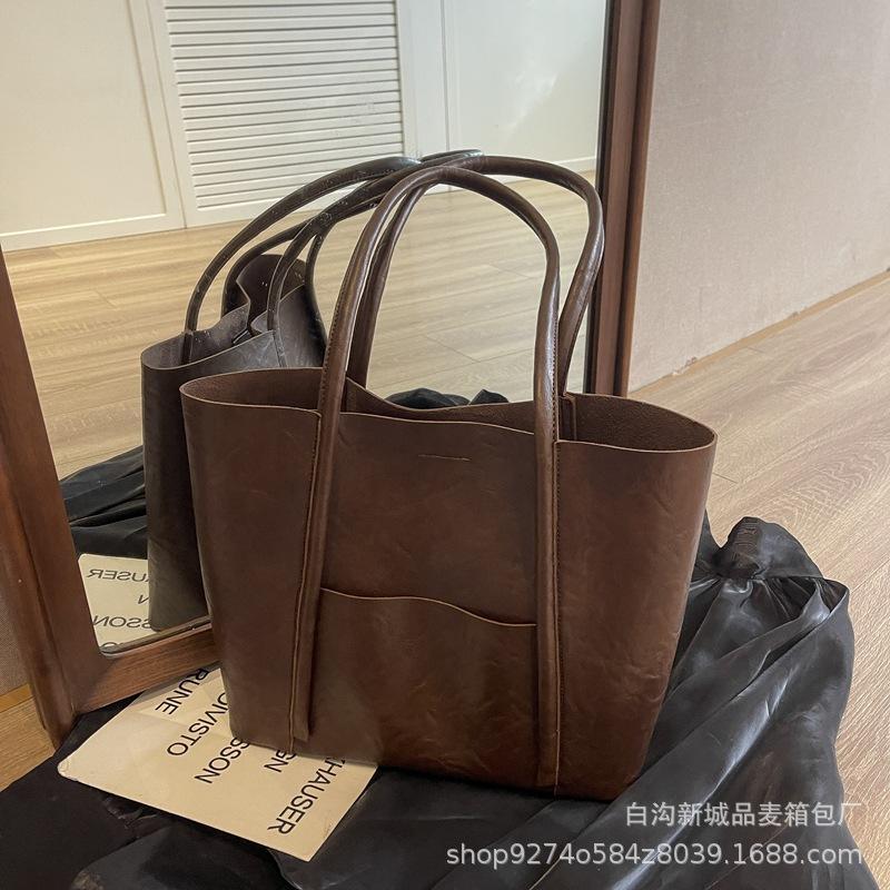 

Premium texture fashionable versatile commuter big bag women s 2025 new trendy temperament shoulder bag large capacity tote bag