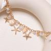 Lightweight Bag Accessory Shell Starfish Imitation Pearls Key Ring For Purse Or Phone Handmade Purse Accessories