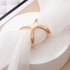 Cross-shaped Silk Scarf Buckle, Hem Knot Buckle