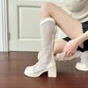 Boots Women's temperament mesh long tube cool boots Women's spring and summer new hollow comfortable breathable fashion boots