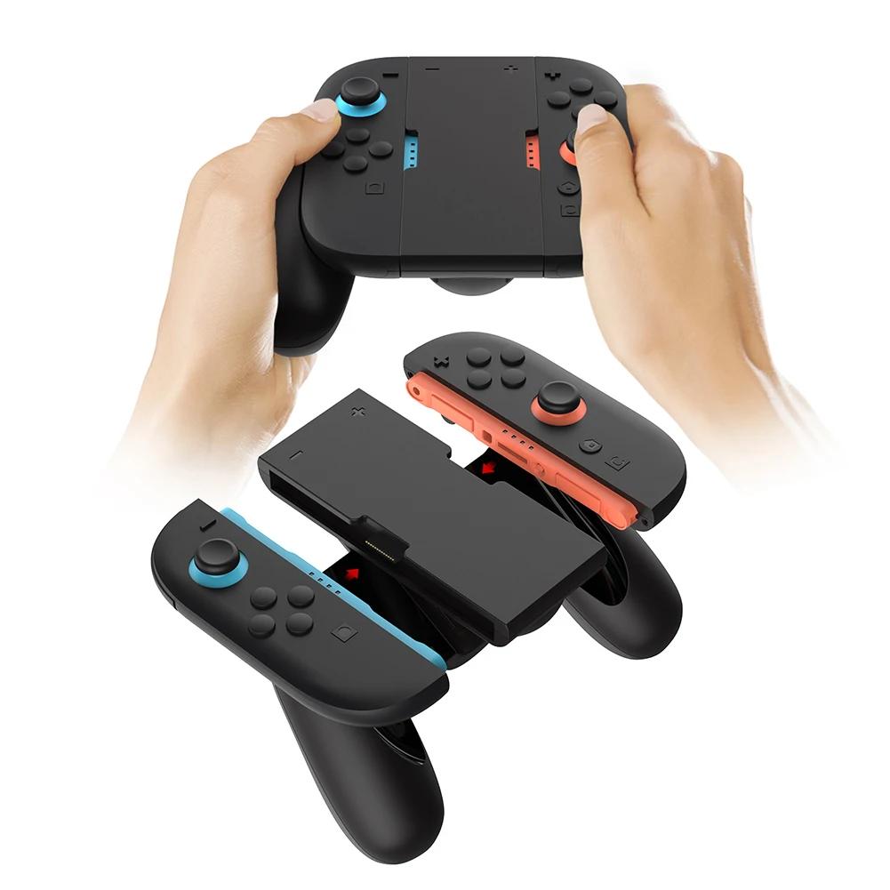 Charging Grip for Nintendo Switch 2 Joy-Con Controller Comfort Grip ABS Gamepads Grip Handle Bracket Holder Game Accessories