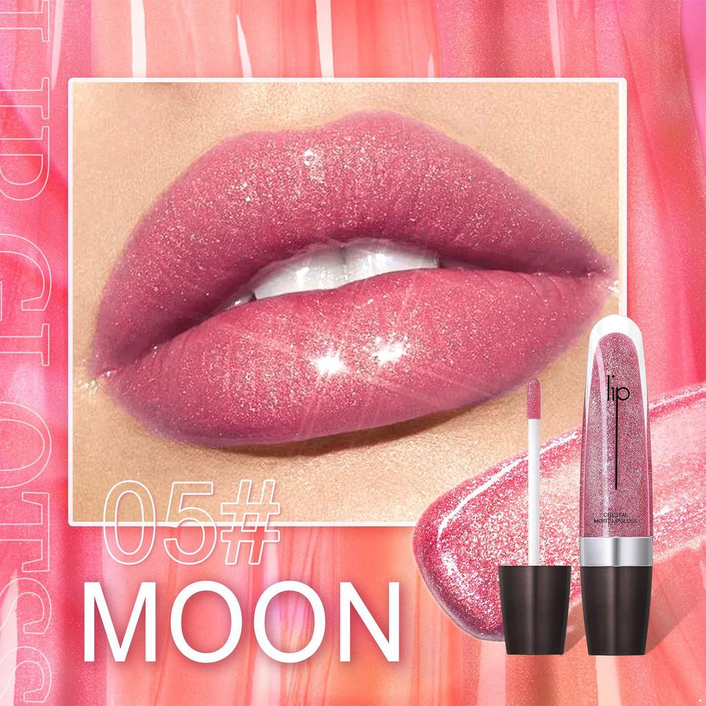 1Pc Glossy Shimmery Lip Gloss, Long-Lasting Hydrating Lip Stain with High-Color Pigment