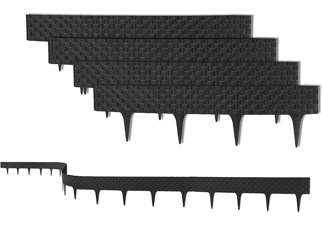 Rattan-Style Garden Edging Flower Bed Fence