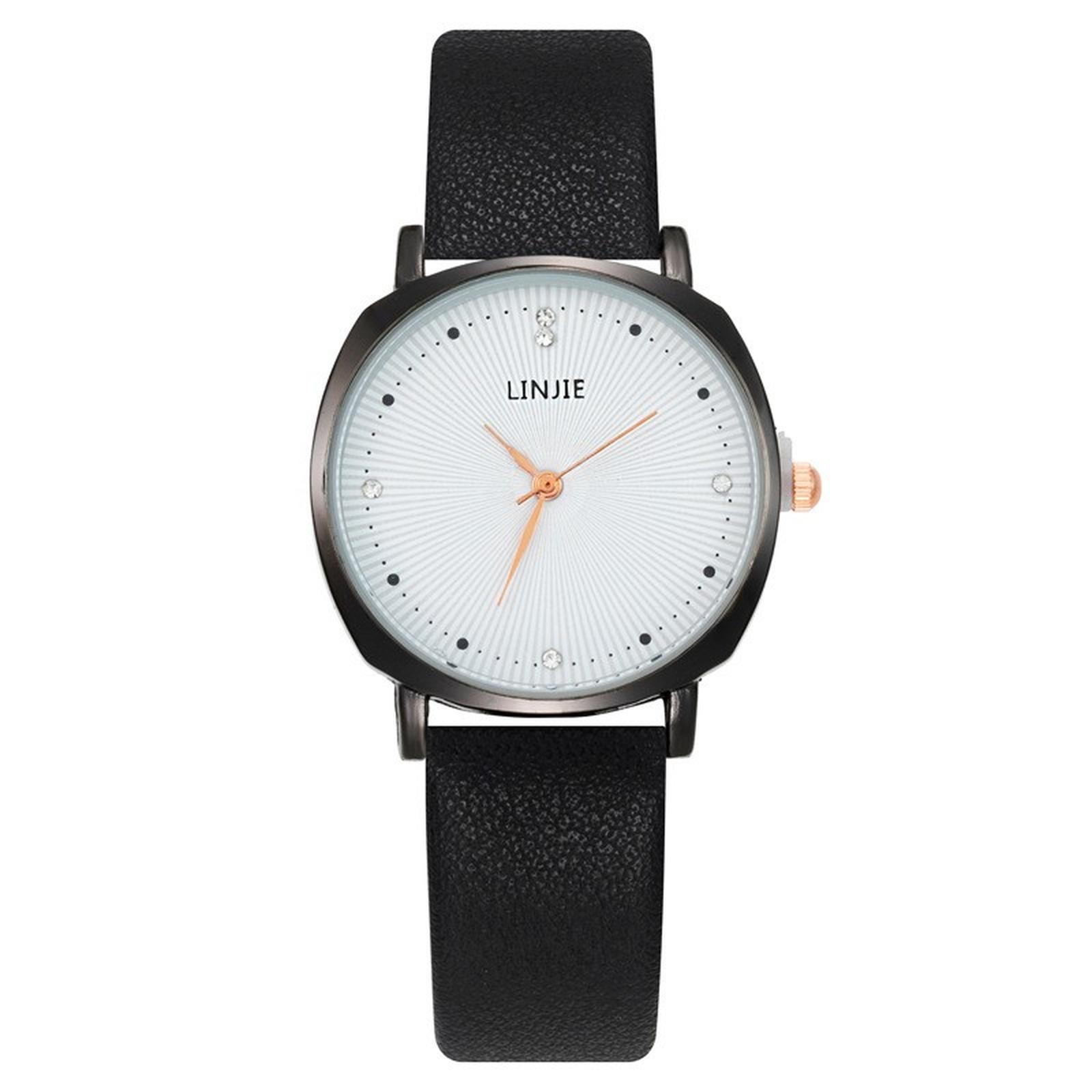 

Women Fashion Leather Watch One Size чёрный