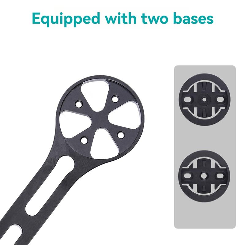 A23I-Bicycle Computer Holder Road Bike GPS Mount Riding Cycling Stopwatch Speedometer Rack For GARMIN IGPSPORT чёрный