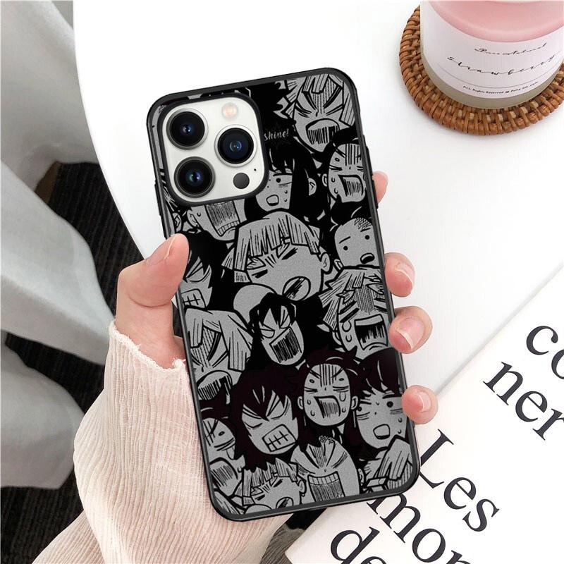 Anime Comic Dämon Titan Deku Telefon Fall für iPhone 14 13 12 11 Pro MAX X XS Max XR Mini SE 7 8 Plus Schwarz Funda Coque Fall