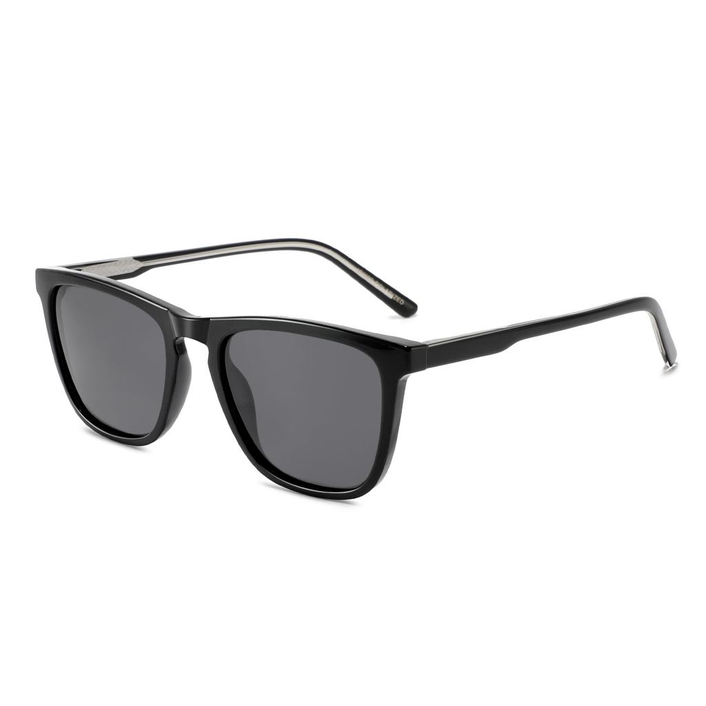 New plate sunglasses women's fashion simple large frame oval versatile light color acetic acid men's polarized sunglasses