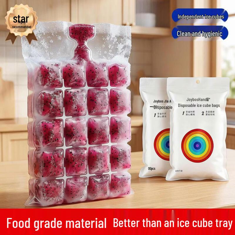 UOSO Disposable Food-Grade Ice Cube Bags