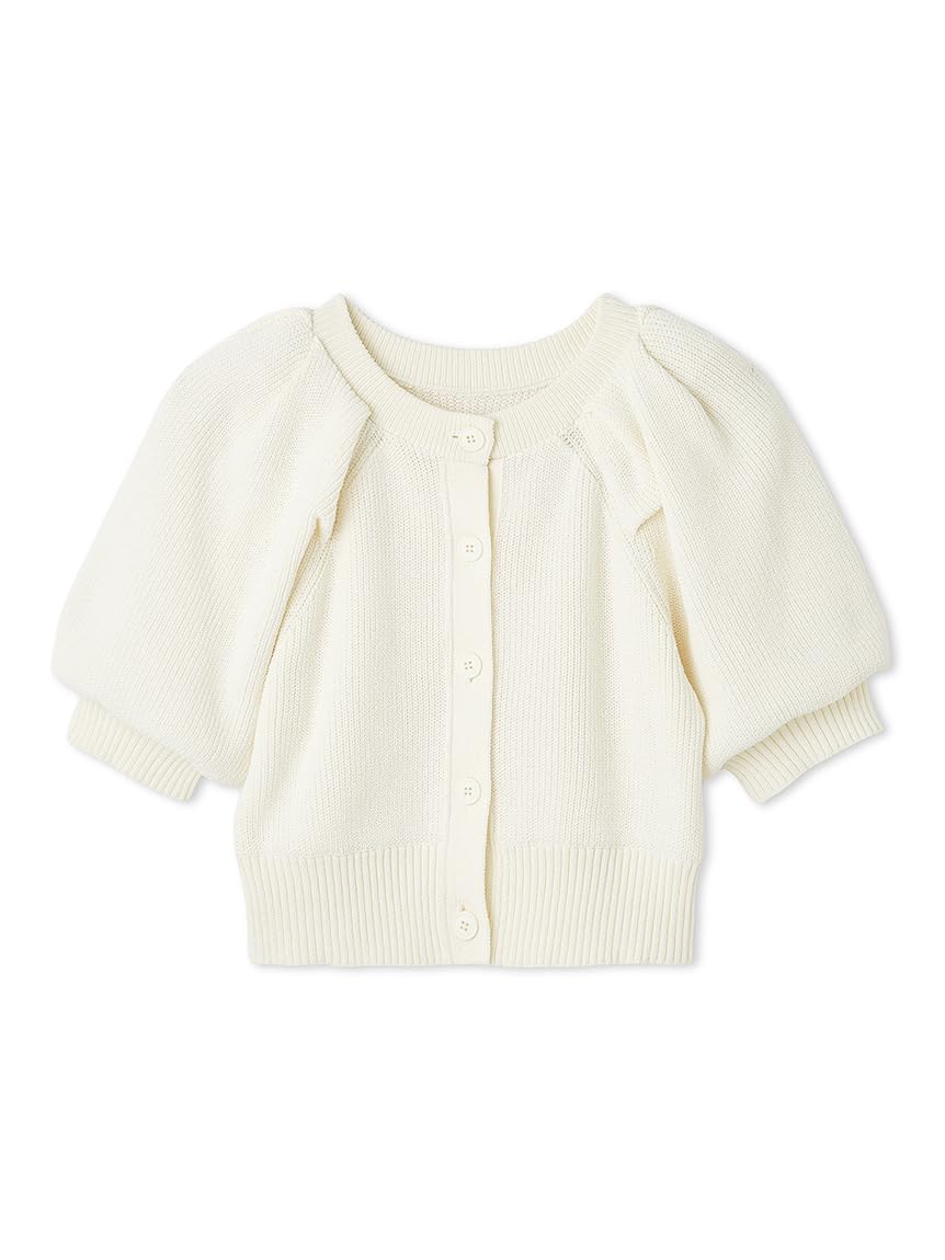 

Кардиган женский Emi в рубчик с рукавами-буфами, свободный размер, 13WND254053,