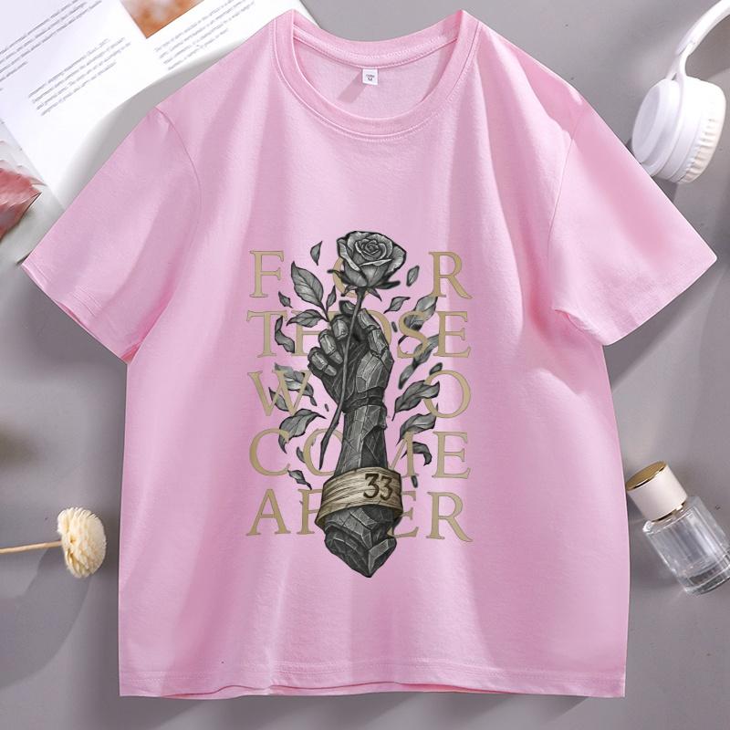 Expedition 33 Tshirt Unisex Women Casual for Those Who Come After Vintage Tshirt Casual Cotton Short Sleeve Round Neck Tees