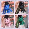 [Moerstar] Keychain Keychain Cute Dog Cartoon Bulldog Resin Tide Cool