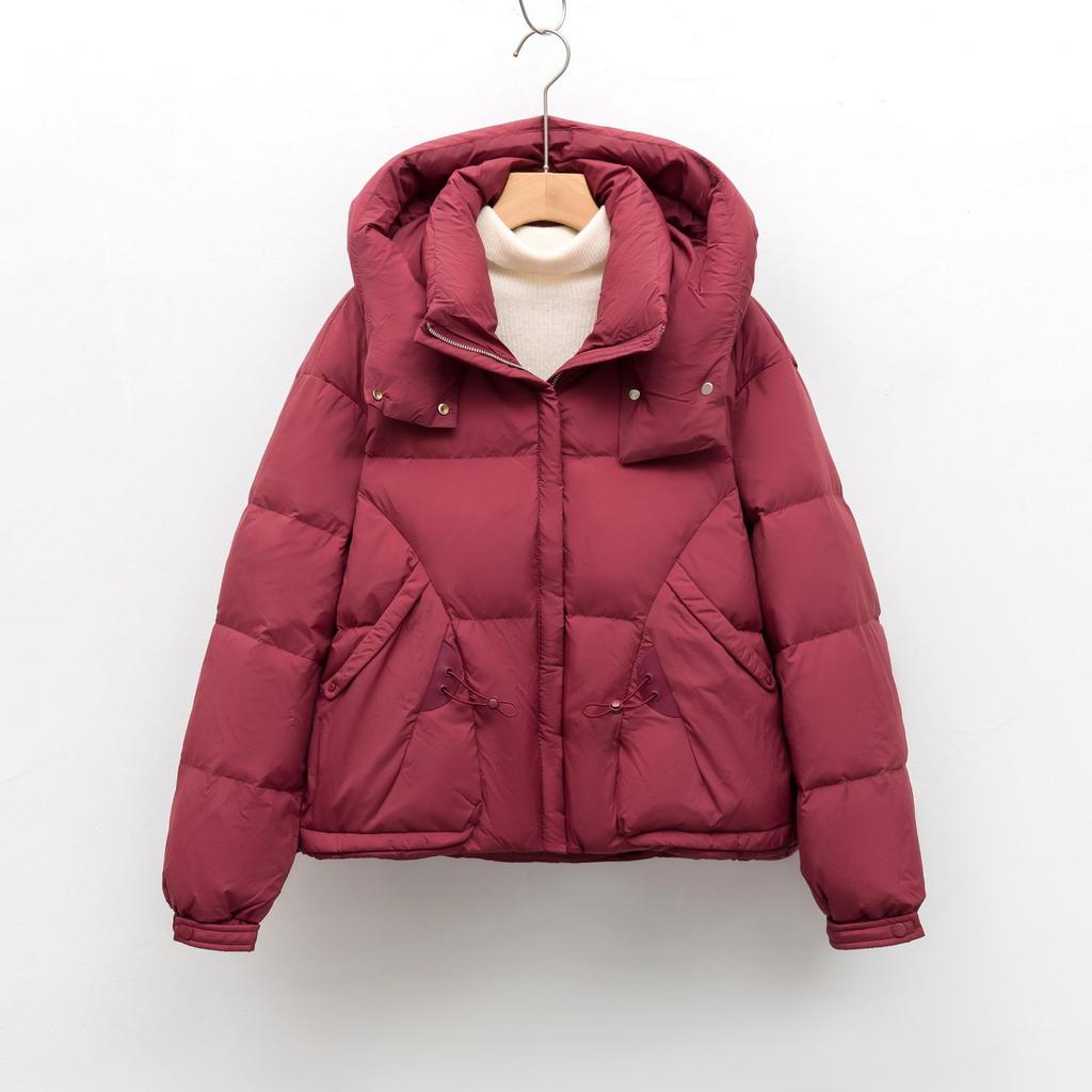 Down Duck Down Simple Warm New Thickened Loose Women's Down Jacket