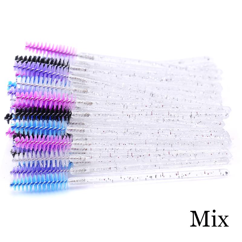 50Pcs Eyelash Extension Disposable Eyebrow Brush Mascara Wand Applicator Spoolers Eye Lashes Cosmetic Brushes Set Makeup Tools