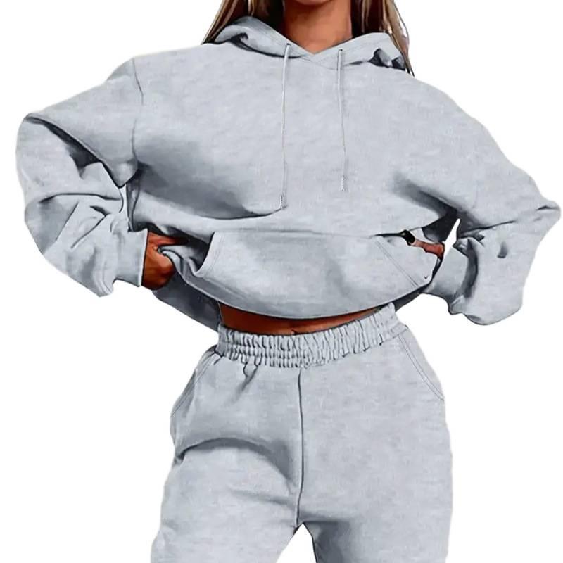 Plus Size Women's Hoodie & Leggings Set