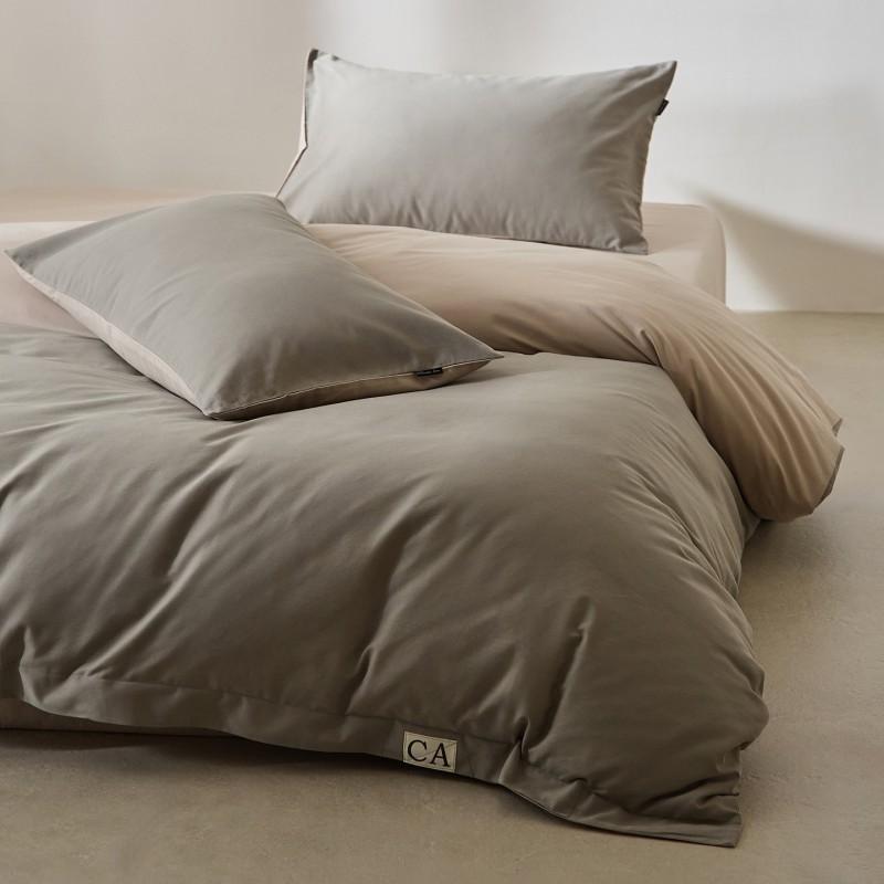 Cotton Flannel Bedding Set Solid Color Soft Warm Bed Sheets Pillowcases Home