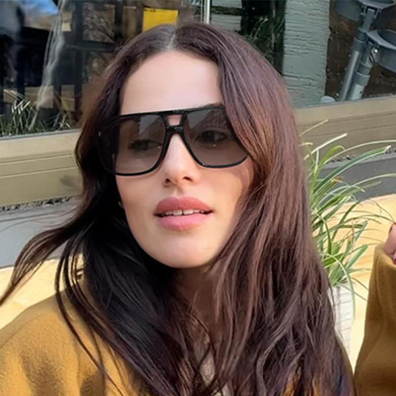 Ochelari de Soare Stilati Europeni Americani pentru Femei Forma Pilot Pod Dublu Ochelari de Soare pentru Bărbați Ochelari de Soare pentru Drumeții Alpinism Femei