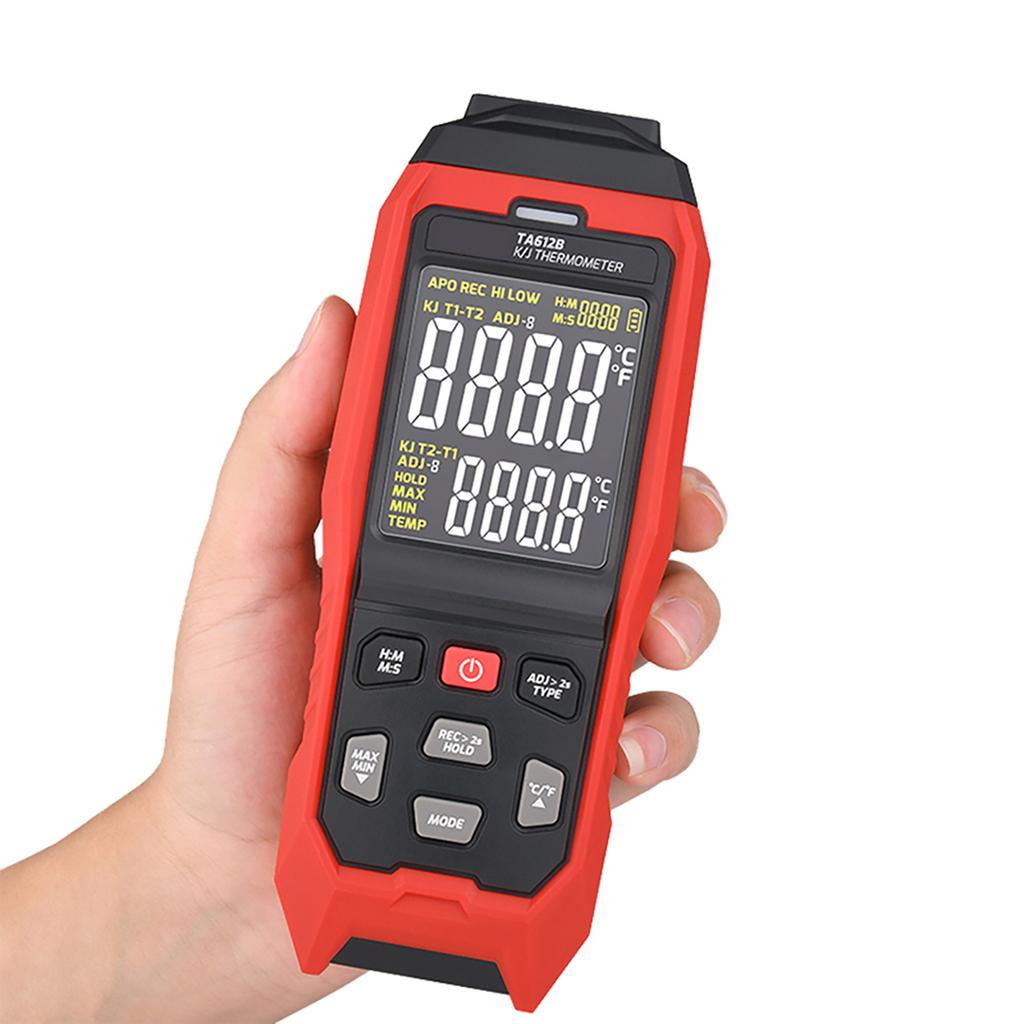 TASI TA612C 4 Channels K/ J Type Thermocouple Thermometer -200~1372/ -328~2501Stopień Fahrenheita Handheld Digital LCD Temperature Meter 5000 Groups