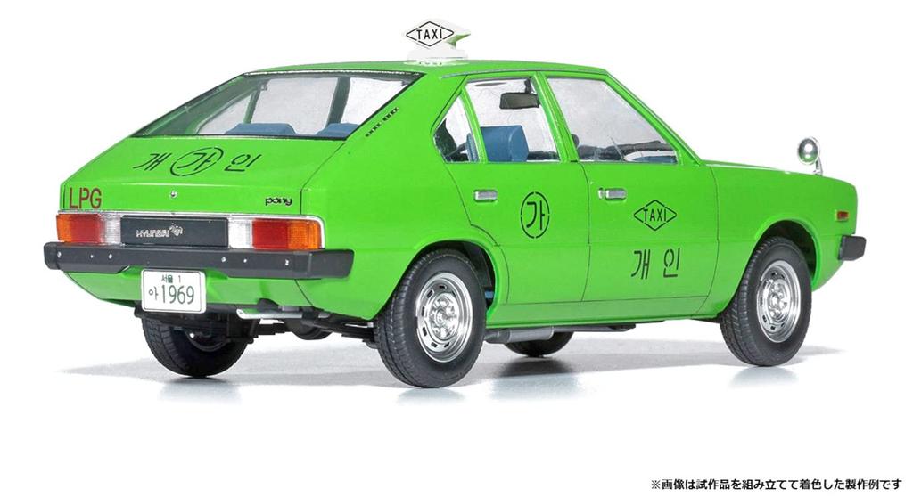 Academy 1/24 Hyundai Pony Taxi Plastic Model Kit 15140