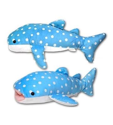 AMUSE Gabcho Whale Shark Ultra Big (Aqua Blue) Plush Toy, Approximately 77cm Long, 703951