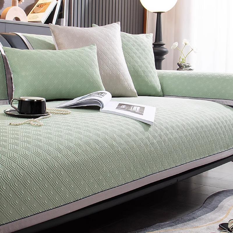 New Ice Silk Sofa Cushion Summer Non-Slip Mat Seat Cushion Simple Modern Cool Sofa Cover Cloth Towel