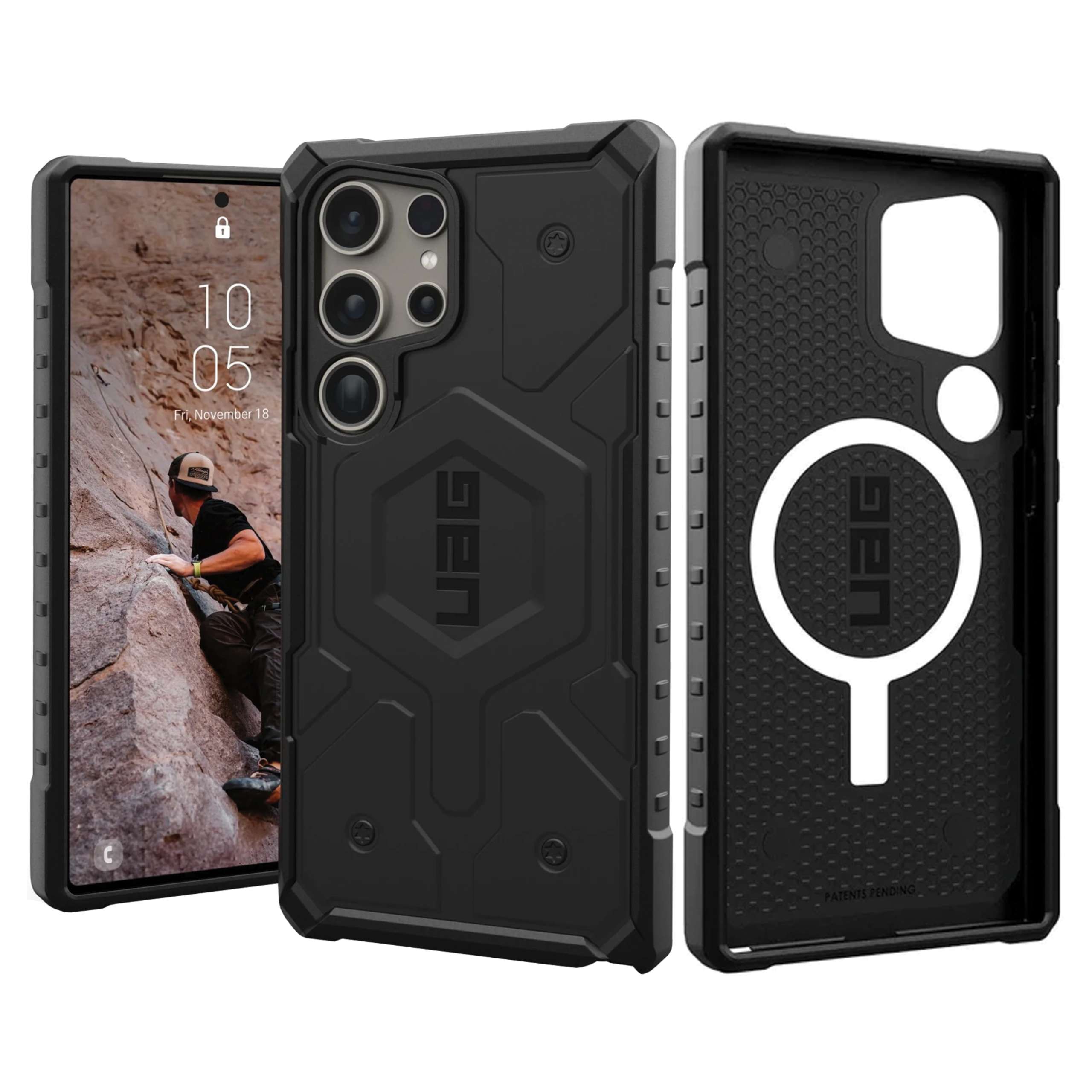 Funda Uag Pathfinder Magnet Para Samsung Galaxy S24 Ultra 5G Con Módulo Magnético - Negra