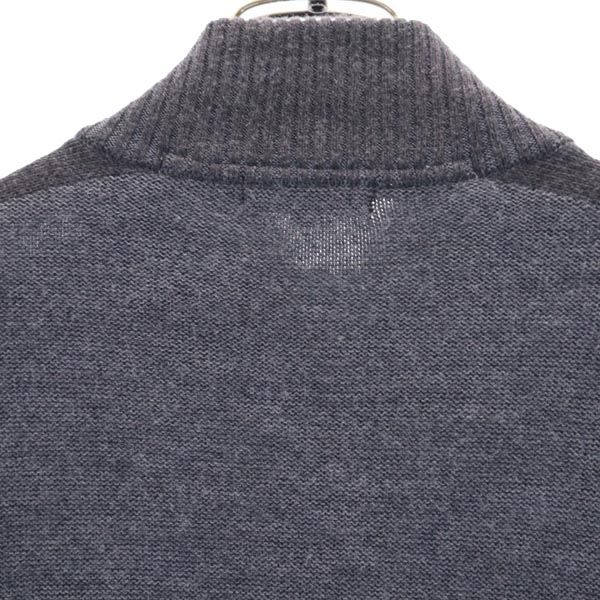 Burberry Made In Japan Knit Jacket M Gray Sanyo Shokai Men's Used