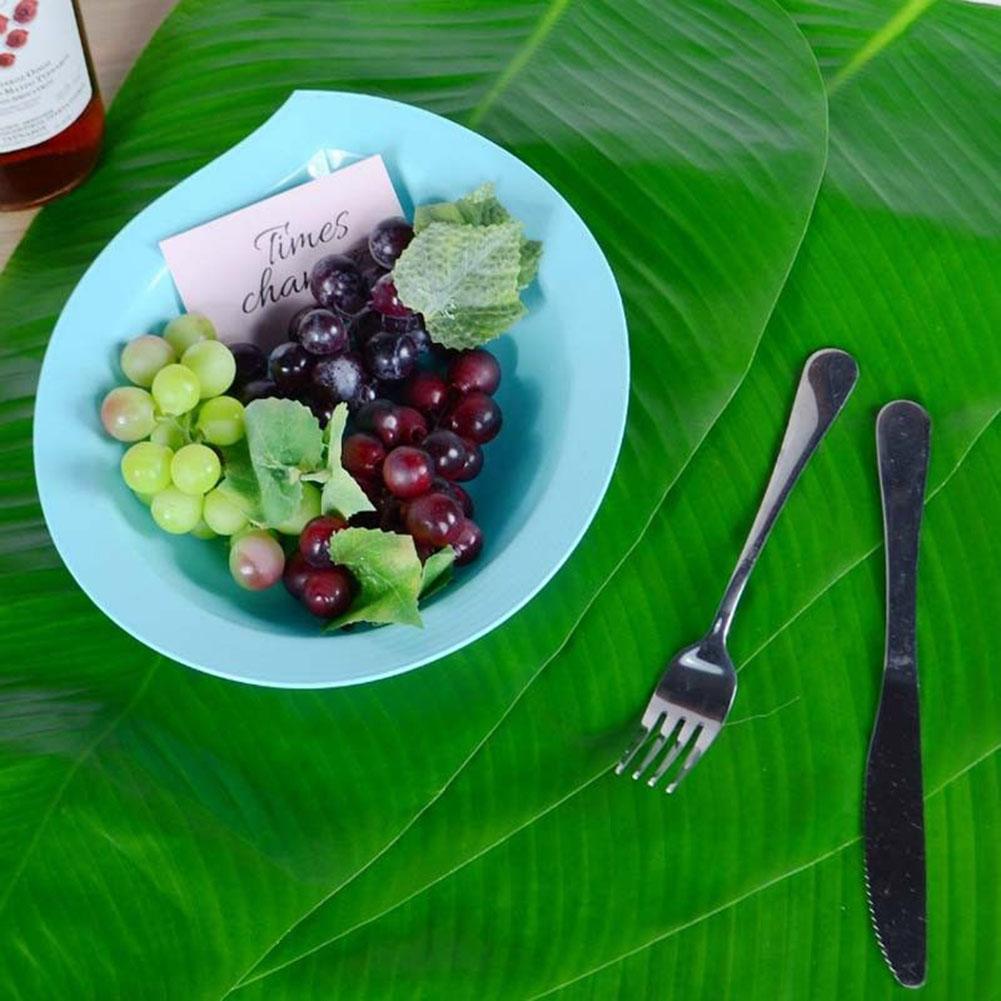 5 PZ Foglie di Banana Banana Artificiale Per Decorazione Domestica Hawaiana