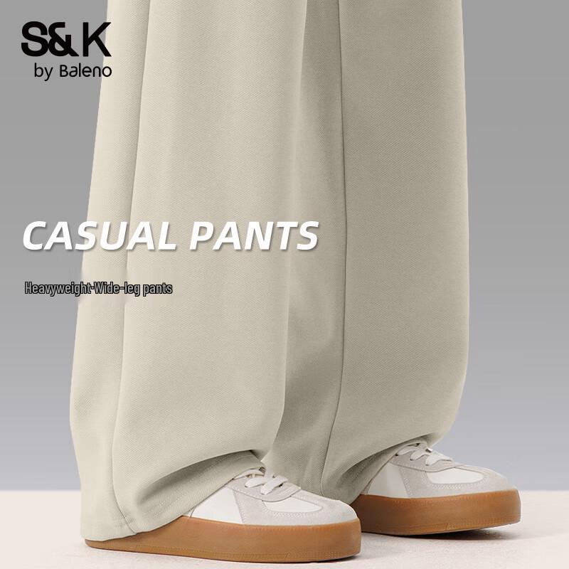 Baleno Men's S&K Series Wide-Leg Casual Pants