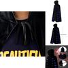 Adult Demon Cosplay Cloak With Led Light And Velvet Material For Halloween Costume Party