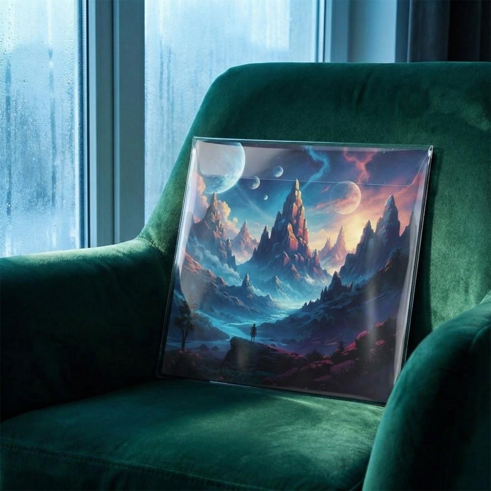 Resealable LP Record Cover Thickened Vinyl Outer Sleeves New Vinyl Records Sleeve Record