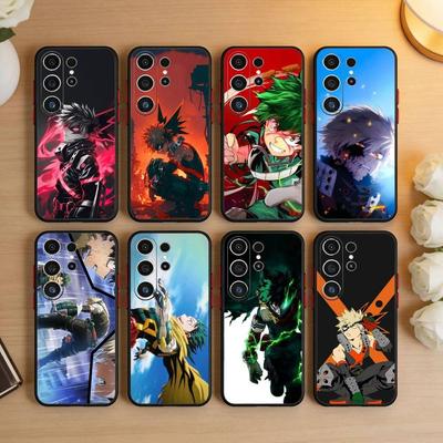 Katsuki Bakugo-Hero Academia Phone Case For Samsung S26,S25,S24,S23,S22,S21,S20,Ultra,Plus,FE Black Soft Cover